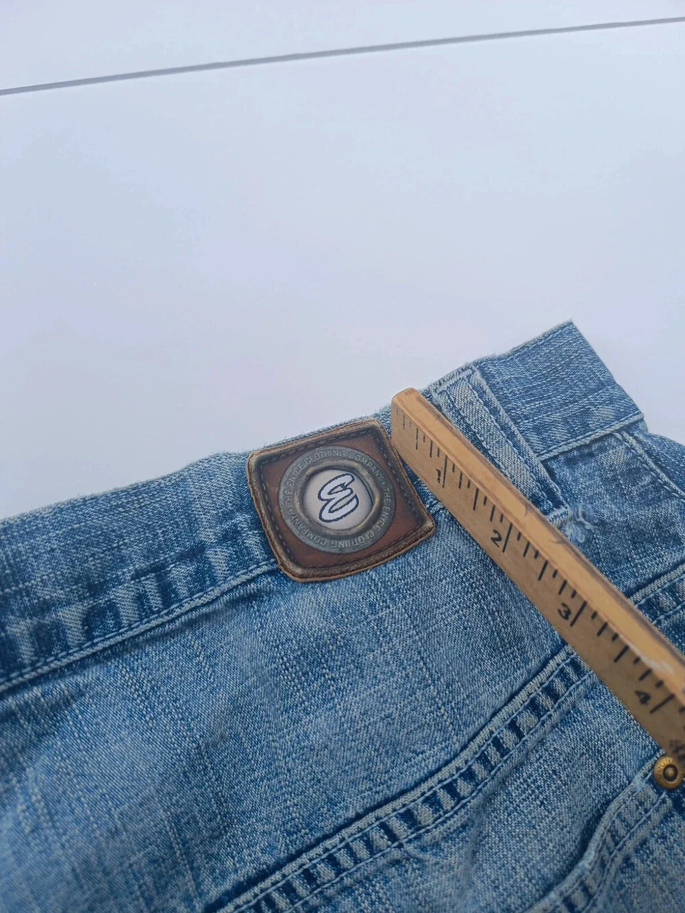 Enyce 32 x 12.5 jorts  y2k distressed diddy